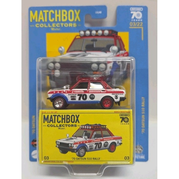 MATCHBOX Other - MATCHBOX COLLECTORS 70 YEARS #03 1970 DATSUN 510 - 1:64‎
